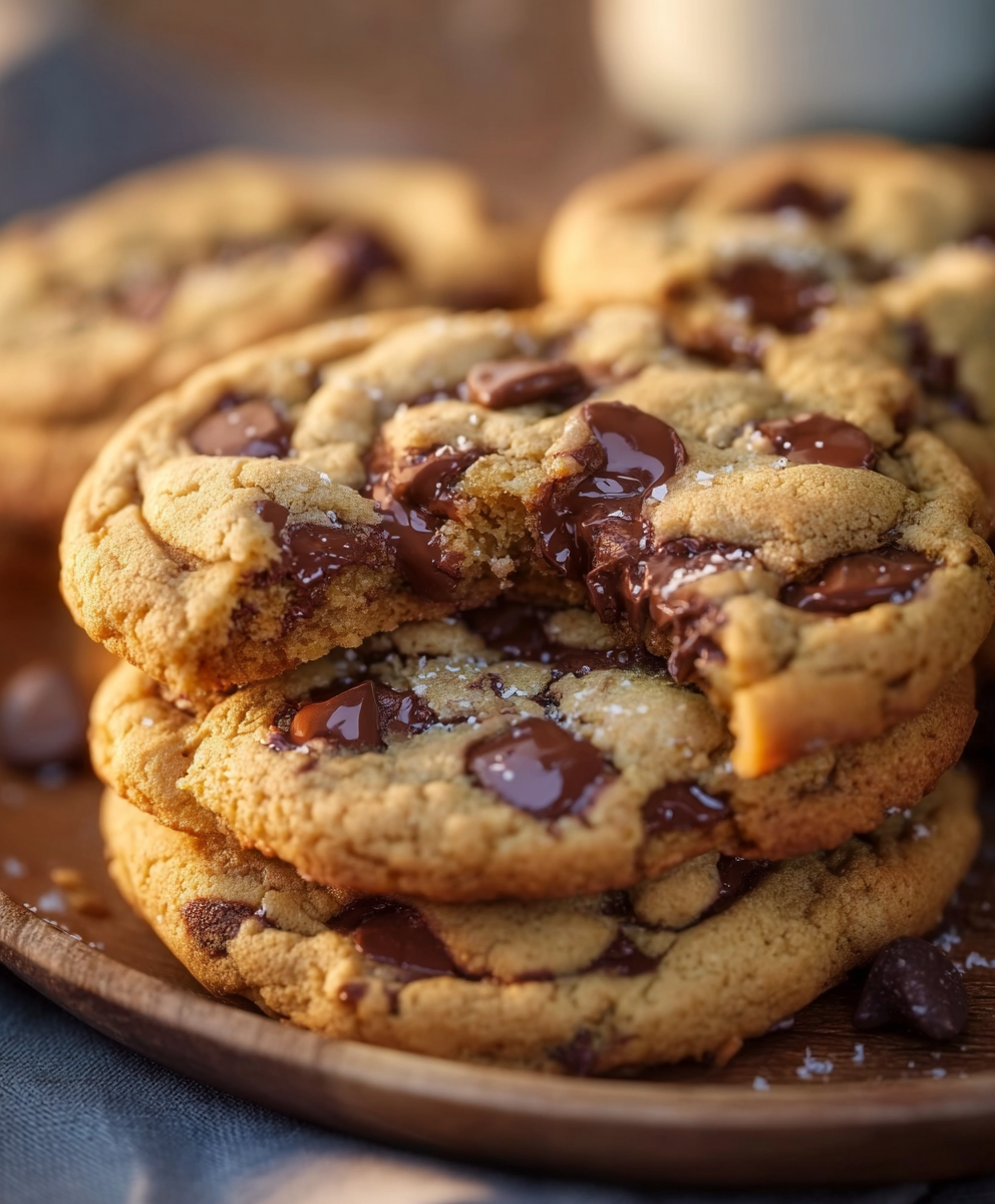 Ultra Thick Bakery Style Chocolate Chip Cookies – The Secret to the Perfectly Gooey Center