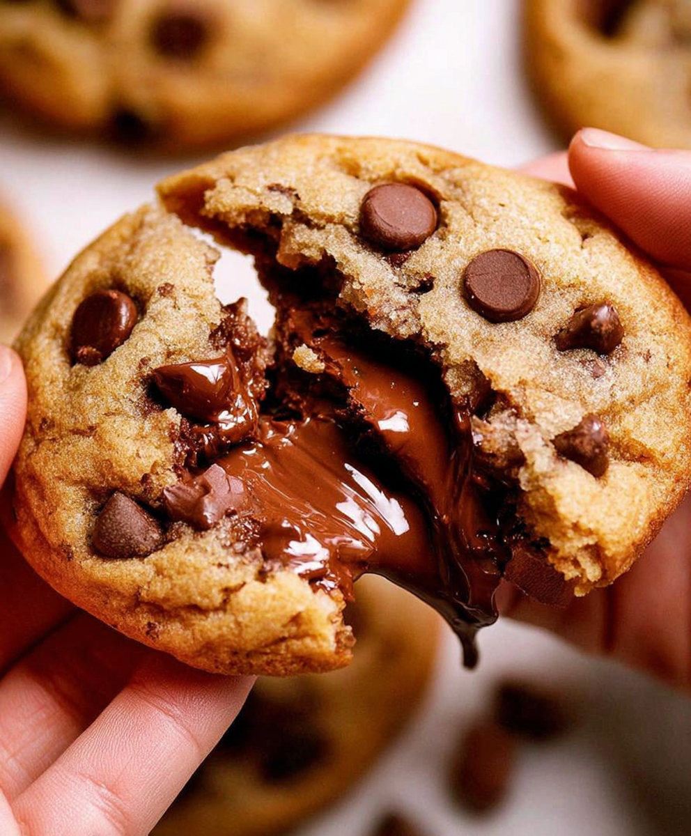 Nutella Stuffed Cookies